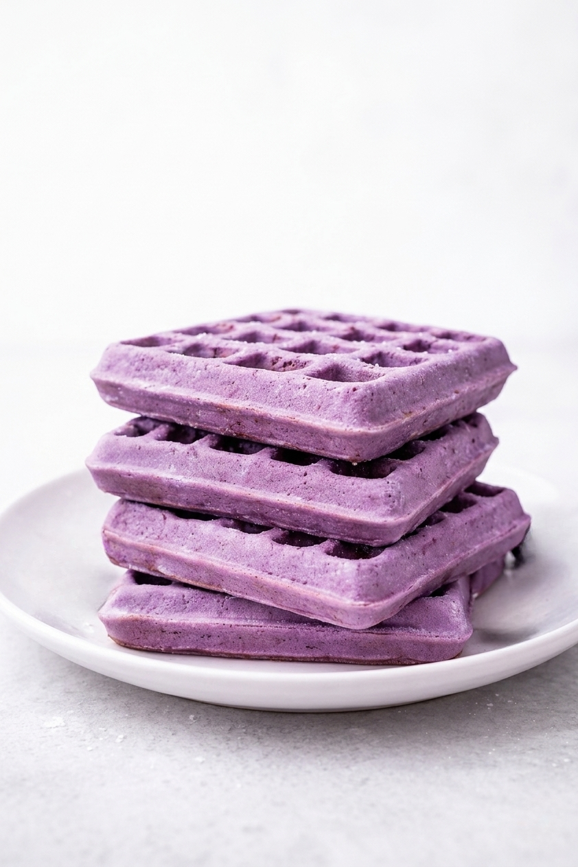 recette gaufres à l'ube