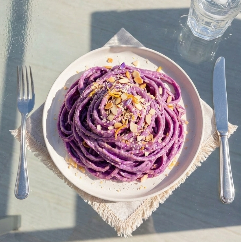 recette spaghetti à l'ube