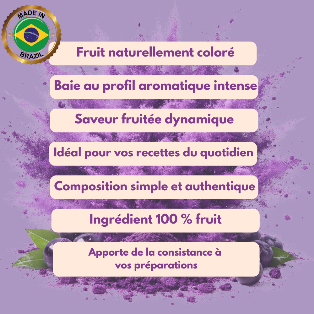 Lot Découverte : Poudre d’Ube & Poudre d’Açaï. 2x100 g